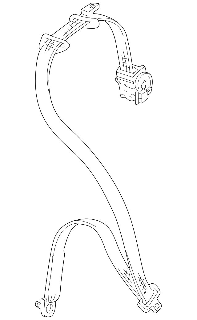 7000A926 Деталь BELT & RETRACTOR, RIGHT