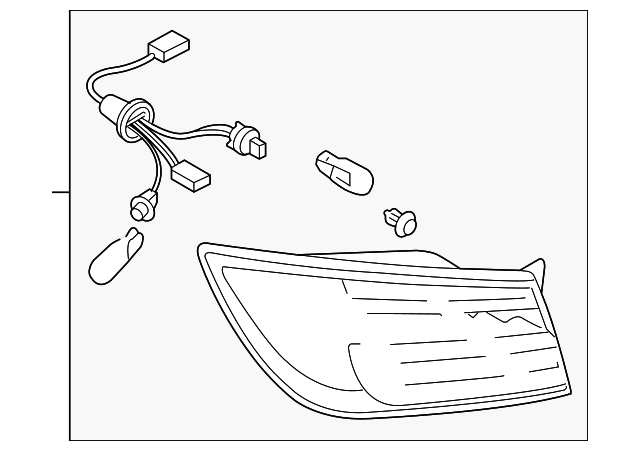 TE69-51-160E Деталь TAIL LAMP ASSY, LEFT