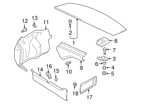 Aerio INTERIOR TRIM - REAR BODY