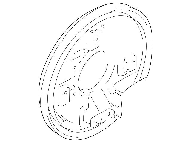 5312065810 Деталь BACKING PLATE, LEFT