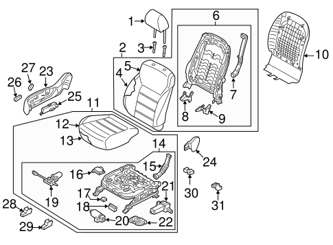 Sorento PASSENGER SEAT COMPONENTS 2