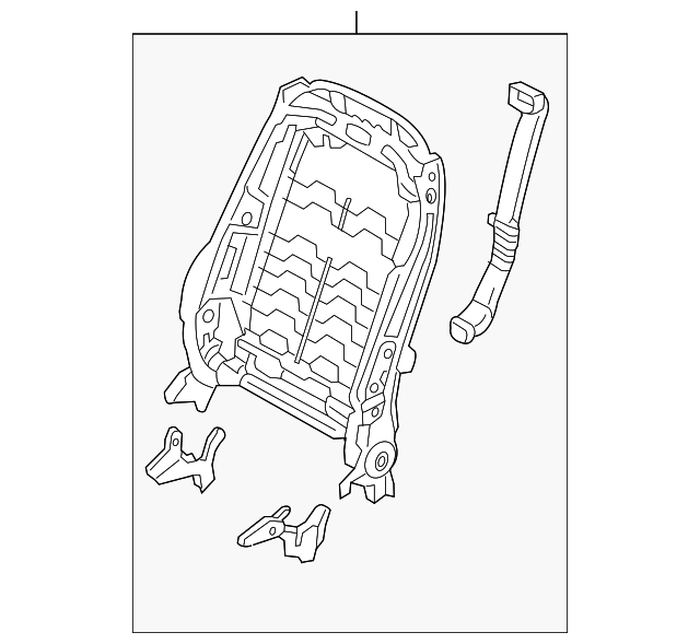 88410-C6250 Деталь SEAT BACK FRAME, RIGHT