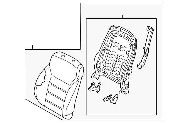 88401-C6070C66 Деталь SEAT BACK ASSY, RIGHT