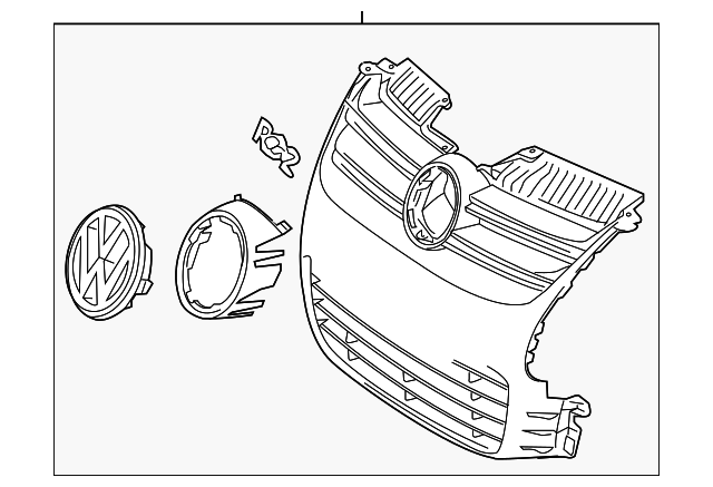 1K0-853-651-M-3Q7 Деталь GRILLE