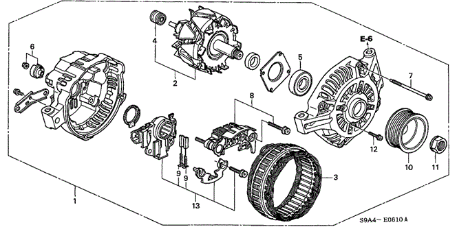 ENGINE/ALTERNATOR (MITSUBISHI) for 2002 Honda CR-V #1