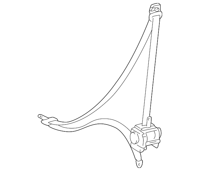 73220-52440-C0 BELT & RETRACTOR, LEFT