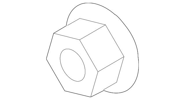 19317796 Деталь UPPER HINGE NUT, RIGHT