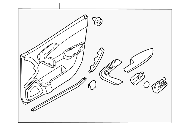 82302-1M0408O Деталь DOOR TRIM PANEL, RIGHT