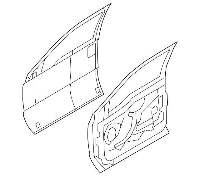AC3Z2520124A Деталь DOOR SHELL, RIGHT