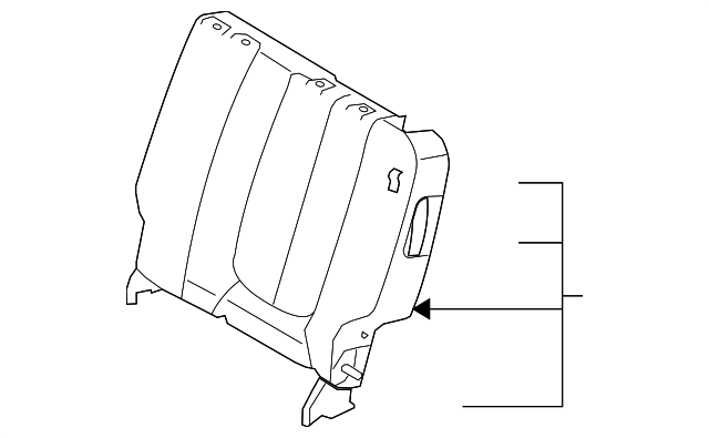89300-1D080459 Деталь SEAT BACK ASSY