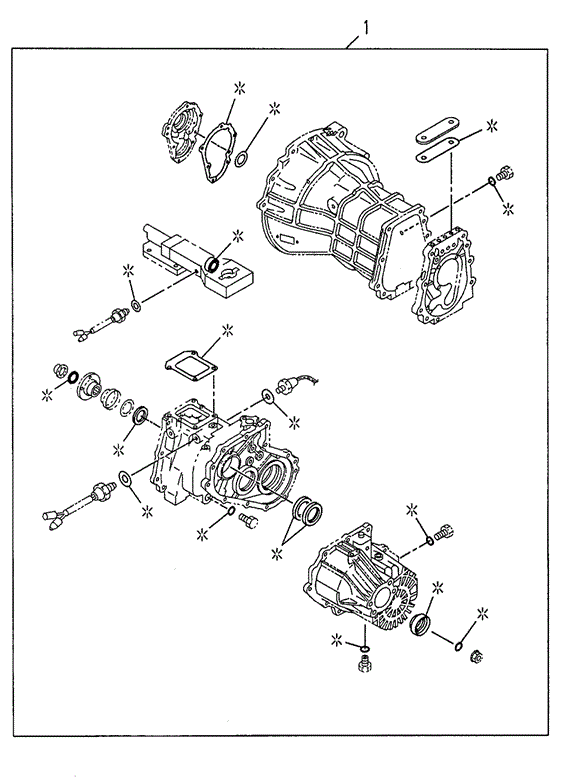 TRANSMISSION - MANUAL/MT TRANSMISSION GASKET SET (4X4) for 1998 Honda PASSPORT #1