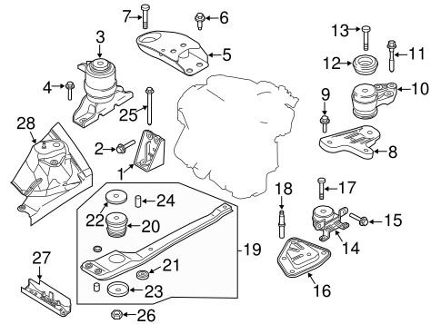 Escape ENGINE & TRANS MOUNTING