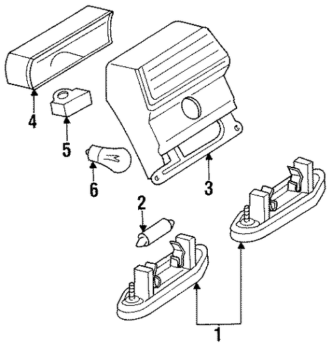 300TD HIGH MOUNT LAMPS