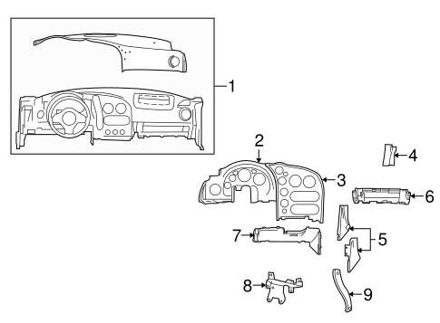 Viper INSTRUMENT PANEL COMPONENTS