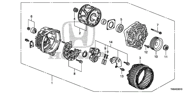 ENGINE/ALTERNATOR (MITSUBISHI) for 2009 Honda FIT #1