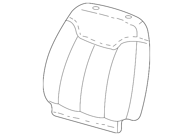 12389119 Деталь SEAT BACK COVER, RIGHT