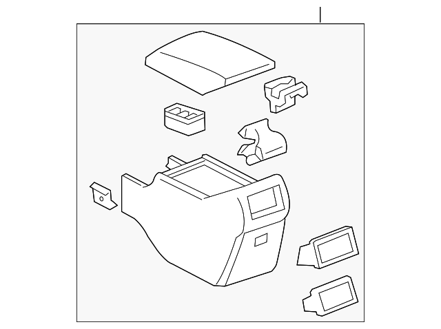 58910-AC061-B0 REAR CONSOLE