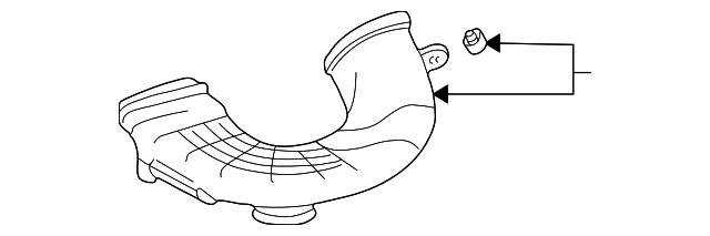 17806-0A030 Деталь LOWER DUCT