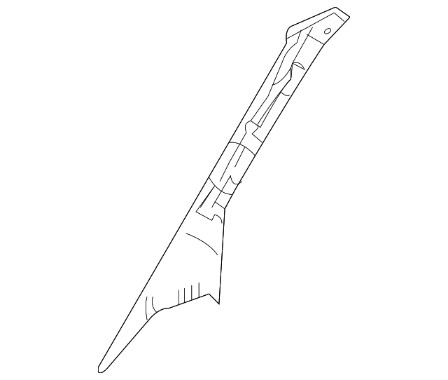 1HB04XDVAA Деталь WINDSHIELD PILLAR TRIM, RIGHT