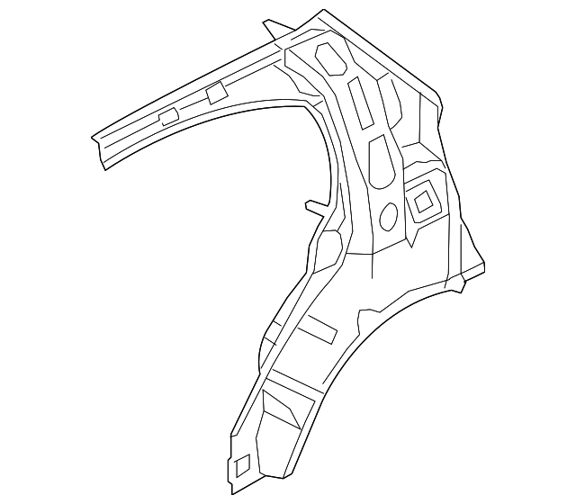 71601-1G210 Деталь INNER QTR PANEL, LEFT