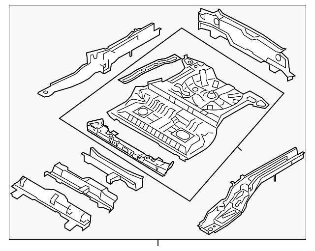 65500-1F010 Деталь FLOOR PAN ASSY