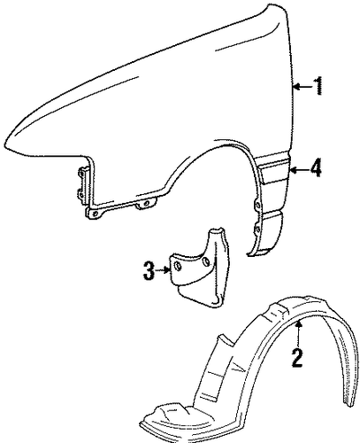 Excel EXTERIOR TRIM - FENDER