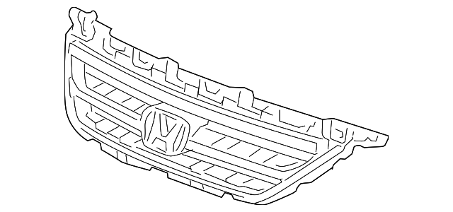 71121-SHJ-A01ZD Деталь BASE, FR. GRILLE *NH578* (TAFFETA WHITE)