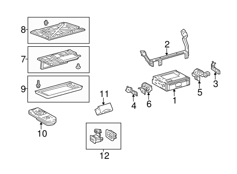 Sienna ENTERTAINMENT SYSTEM COMPONENTS