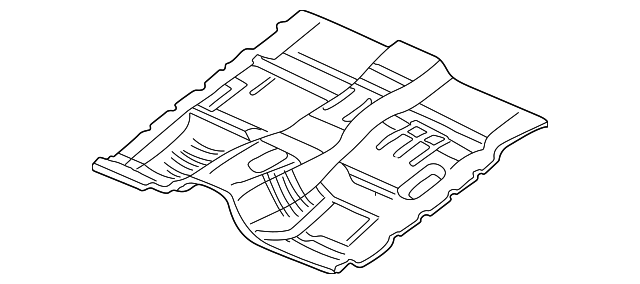 55256236 Деталь FRONT FLOOR PAN