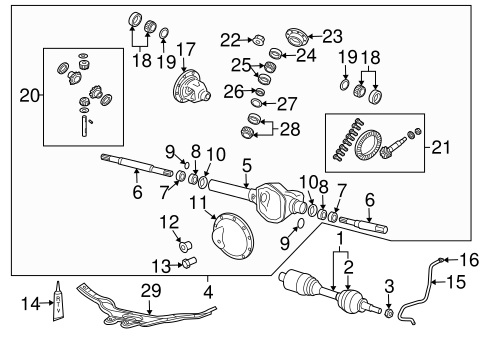 Aspen FRONT AXLE & CARRIER