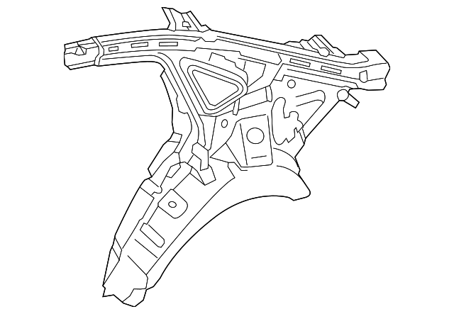 71601-3N700 Деталь INNER QTR PANEL, LEFT