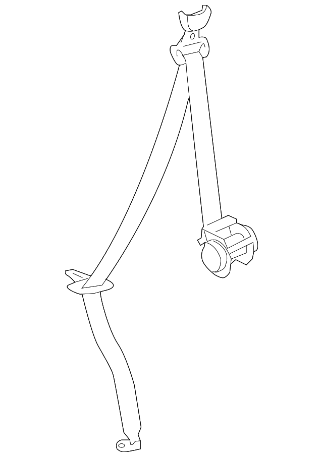 73570-60200-B0 Деталь BELT & RETRACTOR, LEFT