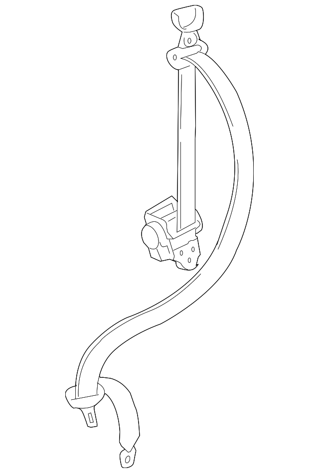 73560-60181-A1 Деталь BELT & RETRACTOR, RIGHT