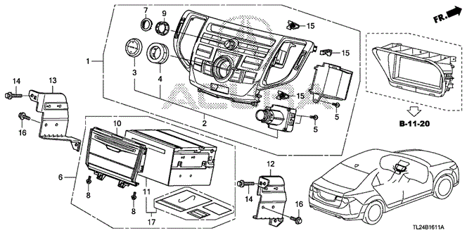 TSX SEDAN AUDIO UNIT (NAVIGATION)
