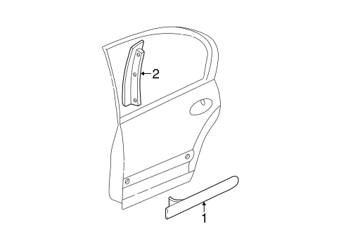 Classic EXTERIOR TRIM - REAR DOOR