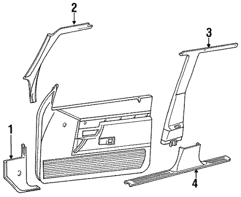 Explorer INTERIOR TRIM - PILLARS