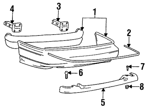 Elantra BUMPER & COMPONENTS - REAR
