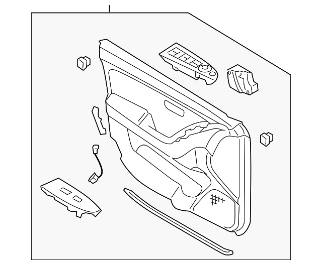 82301-2H670-8M Деталь DOOR TRIM PANEL, LEFT