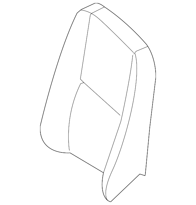 00091469889G66 Деталь SEAT BACK COVER, RIGHT