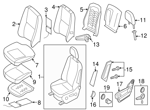 Sprinter 3500 FRONT SEAT COMPONENTS
