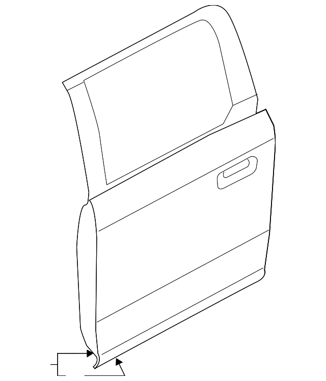 FL3Z-1624630-A Деталь DOOR SHELL, RIGHT