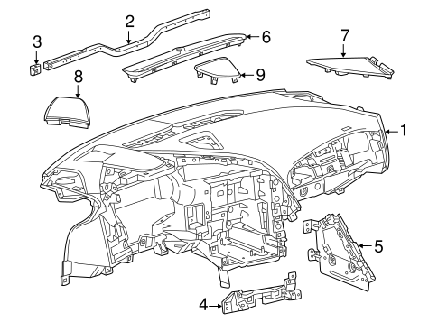 Corvette Панель приборов