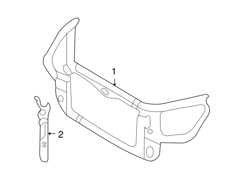 Optima RADIATOR SUPPORT 2