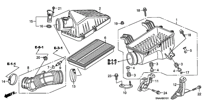 CIVIC SEDAN AIR CLEANER (2.0L)