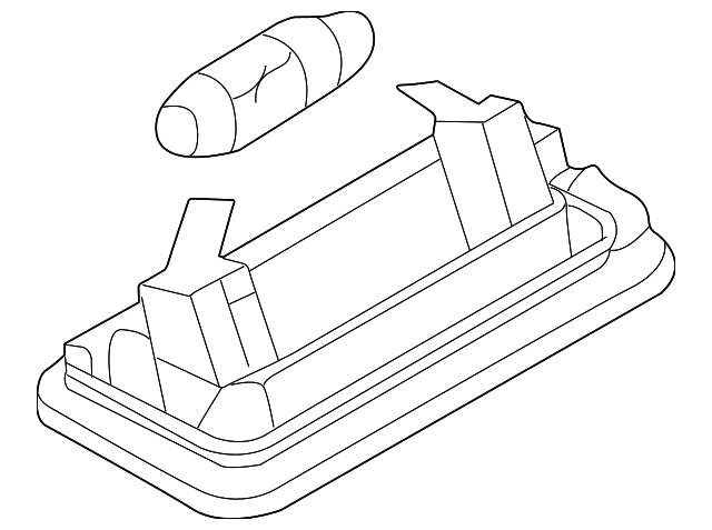 8N0-943-021-A Деталь LICENSE LAMP, LEFT