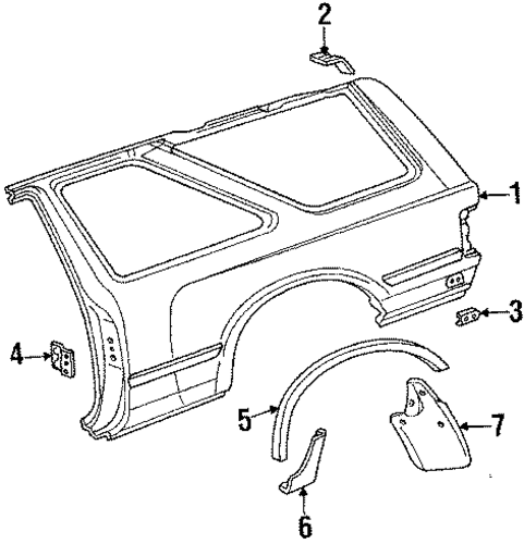 4Runner QUARTER PANEL & COMPONENTS