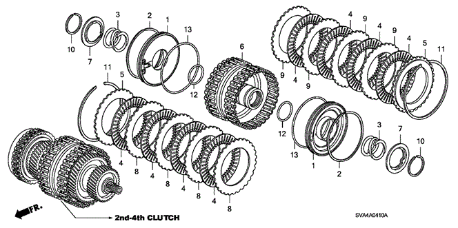 TRANSMISSION - AUTOMATIC/CLUTCH (2ND-4TH) for 2006 Honda CIVIC COUPE #1