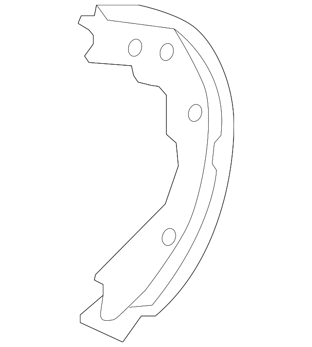 43155-STX-A01 SHOE B, L. PARKING BRAKE
