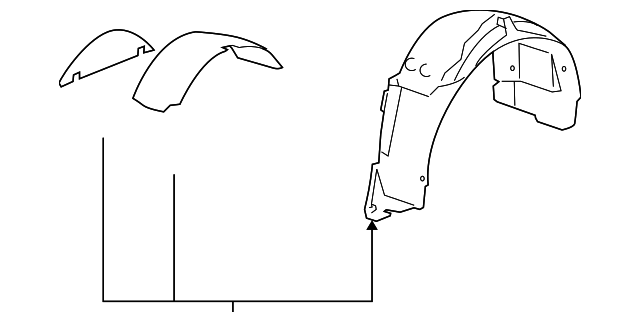 15874588 Деталь WHEELHOUSE LINER, RIGHT