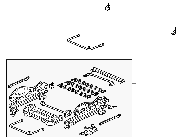 81536-SDA-A21 Деталь FRAME, L. FR. SEAT CUSHION